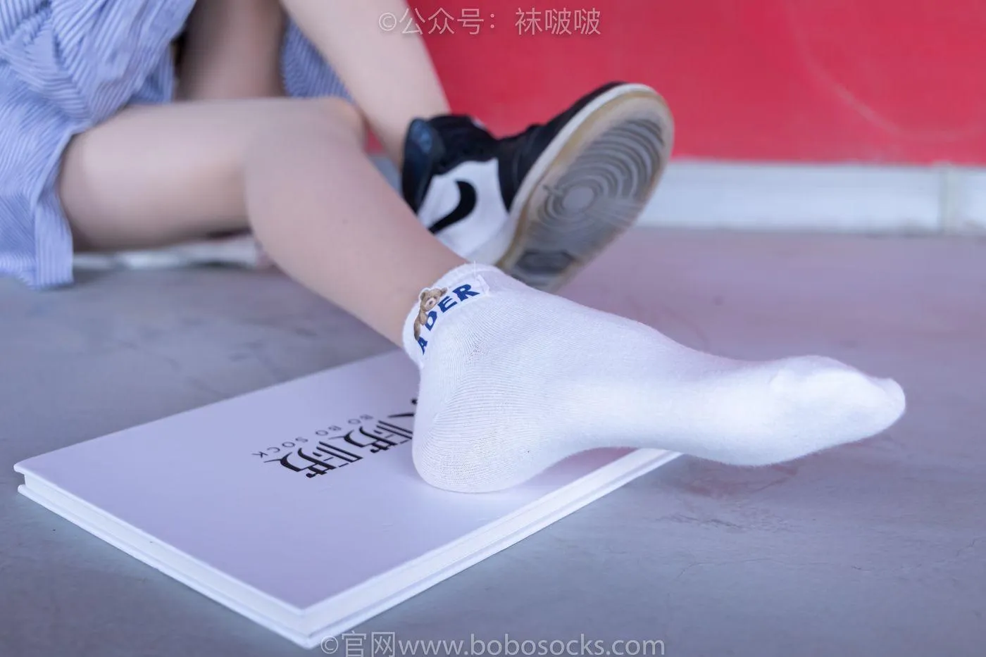 [BoBoSocks袜啵啵]NO.011 稚予-AJ、白色短棉袜、肉丝 [139P]插图4